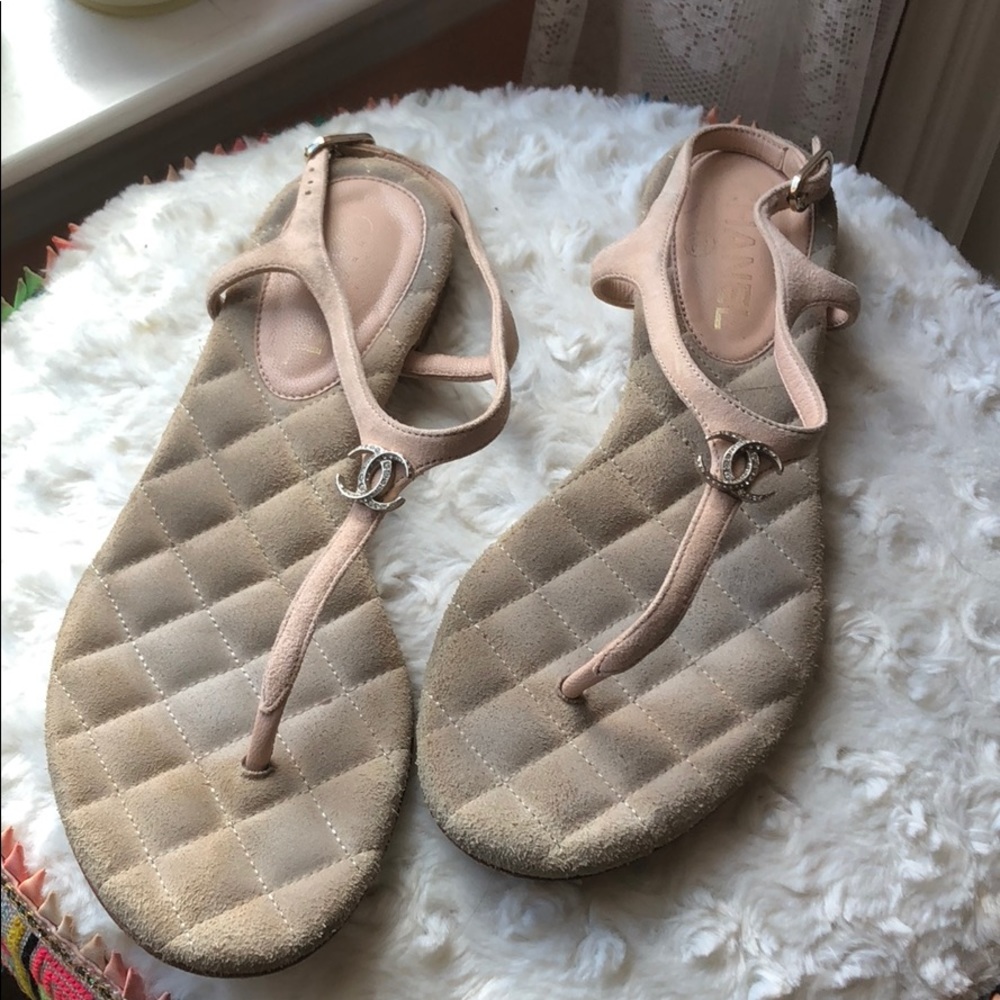 Authentic Chanel sandals (NUDE/ BLUSH)